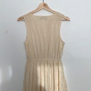 EUC - Vintage Inspired Lace Cream Dress